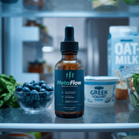 How does MetaFlow work with daily wellness support and healthy lifestyle habits